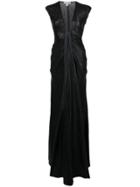 Zac Zac Posen Emma Draped Panel Gown - Black