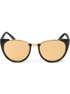 Linda Farrow '136' Sunglasses - Black