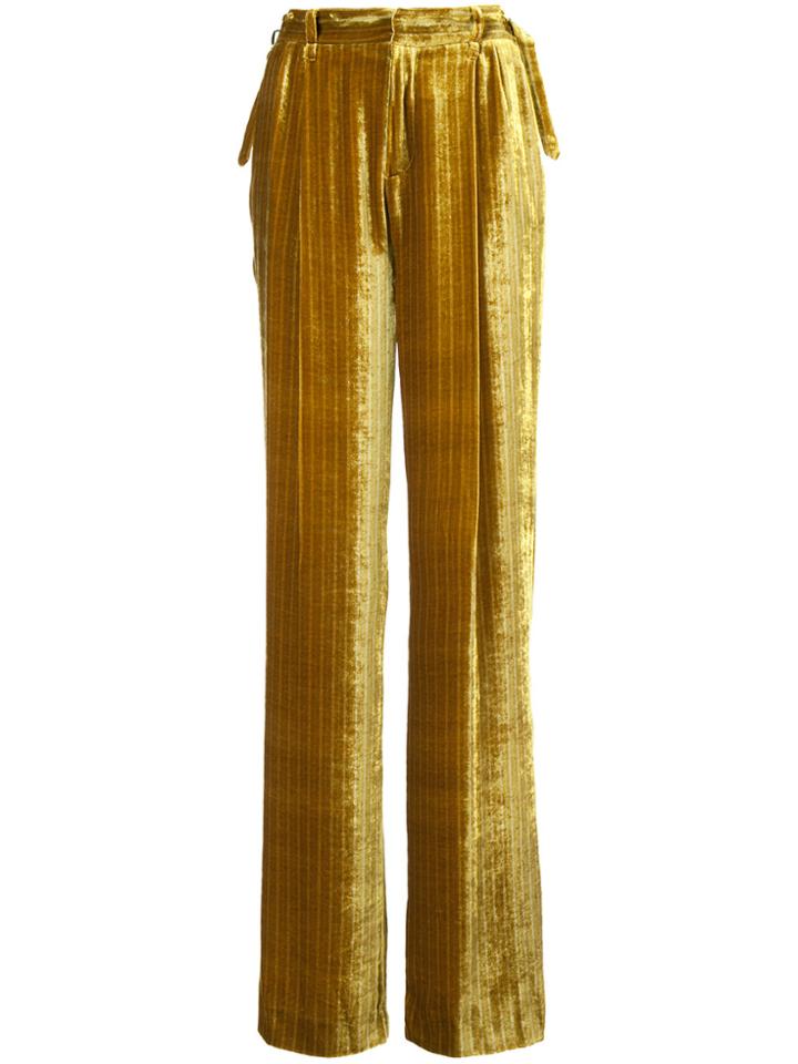 Attico Flared Pants - Metallic