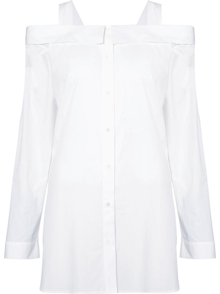 Robert Rodriguez Cut-out Detail Shirt, Women's, Size: 6, White, Cotton