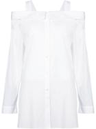 Robert Rodriguez Cut-out Detail Shirt, Women's, Size: 6, White, Cotton