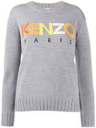 Kenzo Embroidered Logo Jumper - Grey