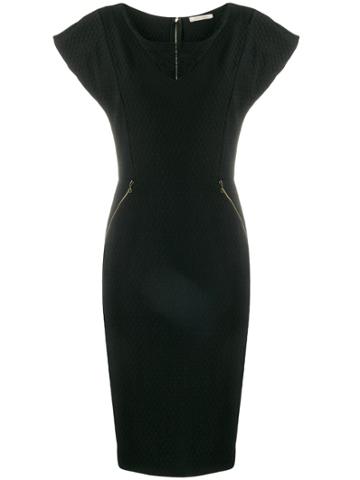 Nina Ricci Pre-owned Mesh Panel Dress - Black
