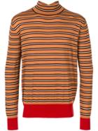 Marni Multistripe Turtle Neck Pullover - Yellow & Orange