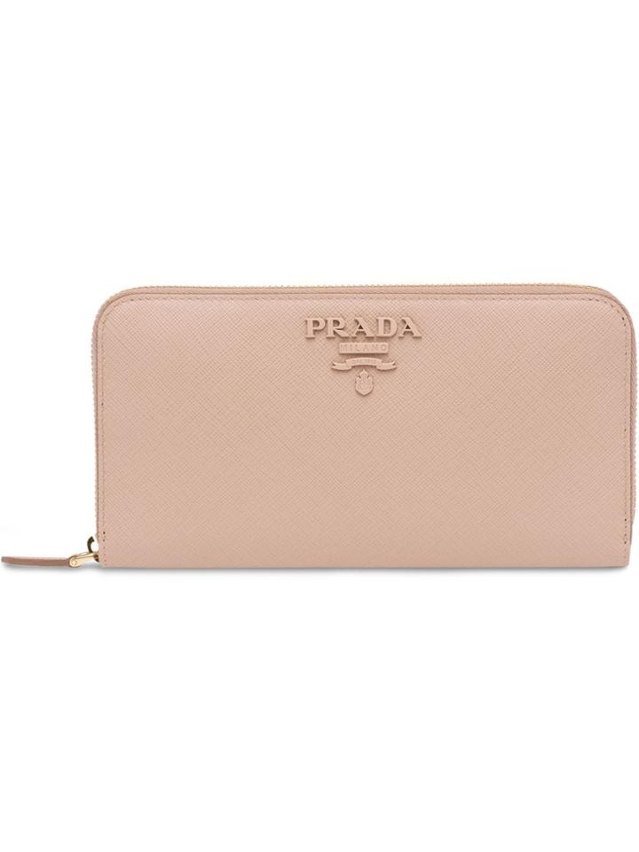 Prada Continental Wallet - Pink