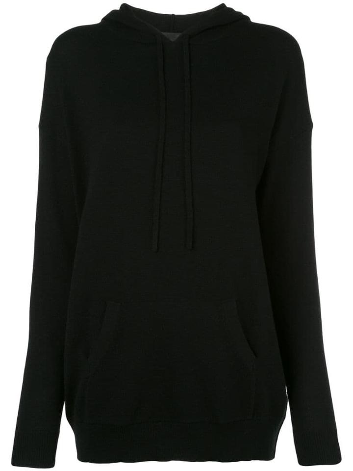 Nili Lotan Fine Knit Hoodie - Black
