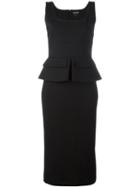 Tom Ford Fitted Dress, Women's, Size: 38, Black, Silk/cotton/spandex/elastane/viscose