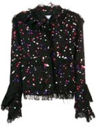 Msgm Spotted Bouclé Jacket - Black