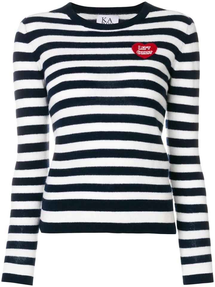 Zoe Karssen Striped Fitted Sweater - Blue