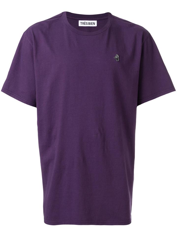 Très Bien Logo Patch T-shirt - Pink & Purple