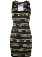 Moschino Logo Chain Print Dress
