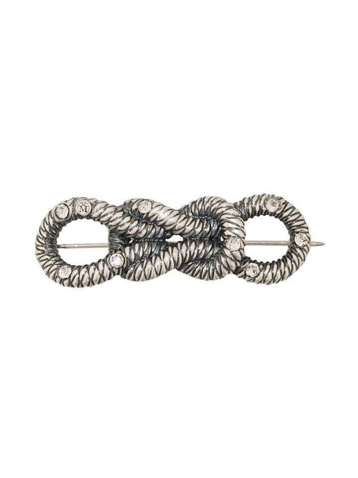 Maison Michel Camila Brooch - Silver