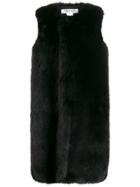 Comme Des Garçons Comme Des Garçons Mid-length Faux Fur Gilet - Black