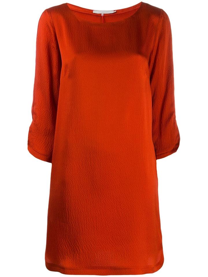L'autre Chose Boat Neck Dress - Orange