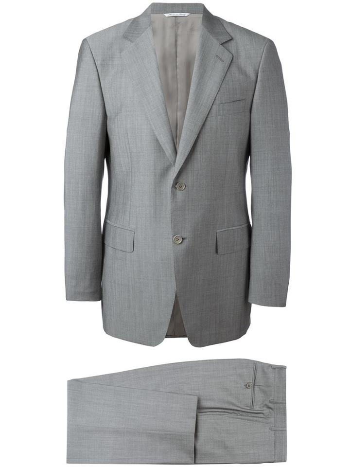 Canali Two Piece Suit, Men's, Size: 54, Grey, Wool/mohair/bemberg