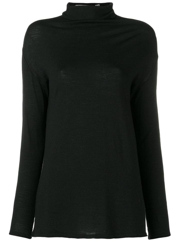 Transit Turtle Neck Jumper - Black