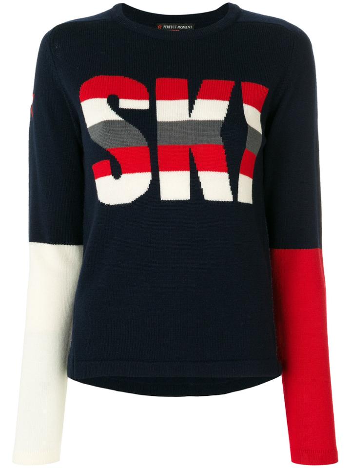 Perfect Moment Ski Sweater - Blue