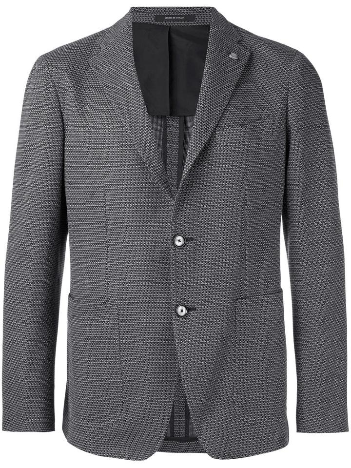 Tagliatore - Woven Blazer - Men - Cotton/cupro - 48, Blue, Cotton/cupro