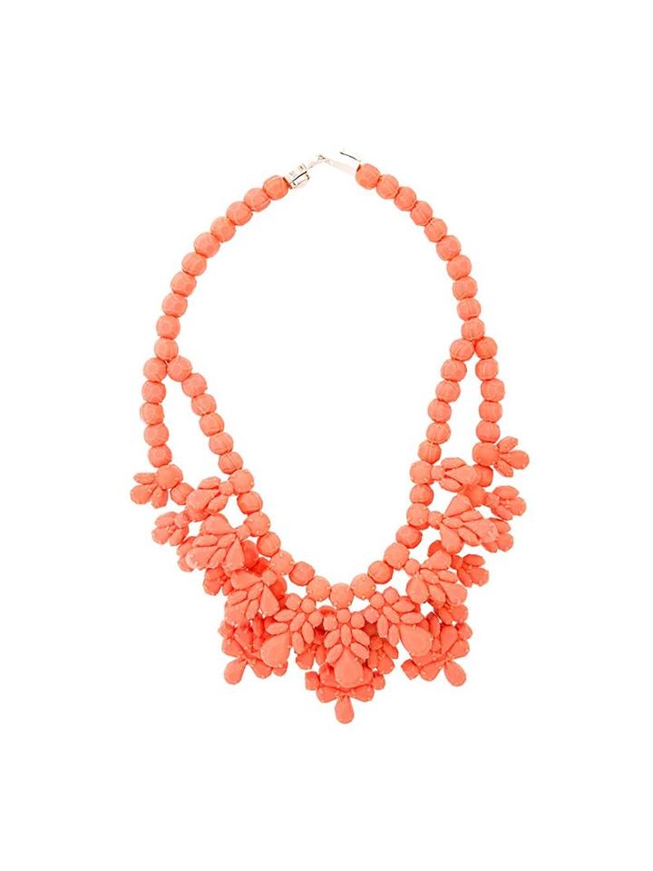 Ek Thongprasert Beaded Necklace, Women's, Yellow/orange, Silicone