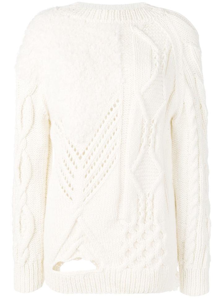 Almaz Detailed Knit Jumper - White