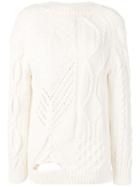 Almaz Detailed Knit Jumper - White