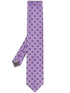 Canali Patterned Tie - Purple