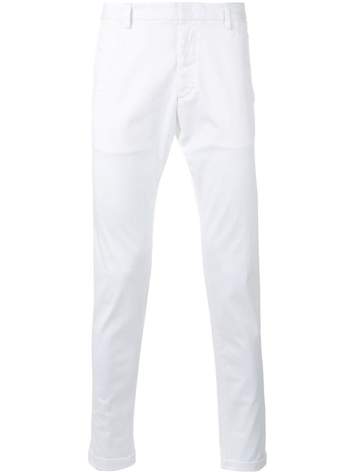 Dsquared2 Straight Leg Chinos - White