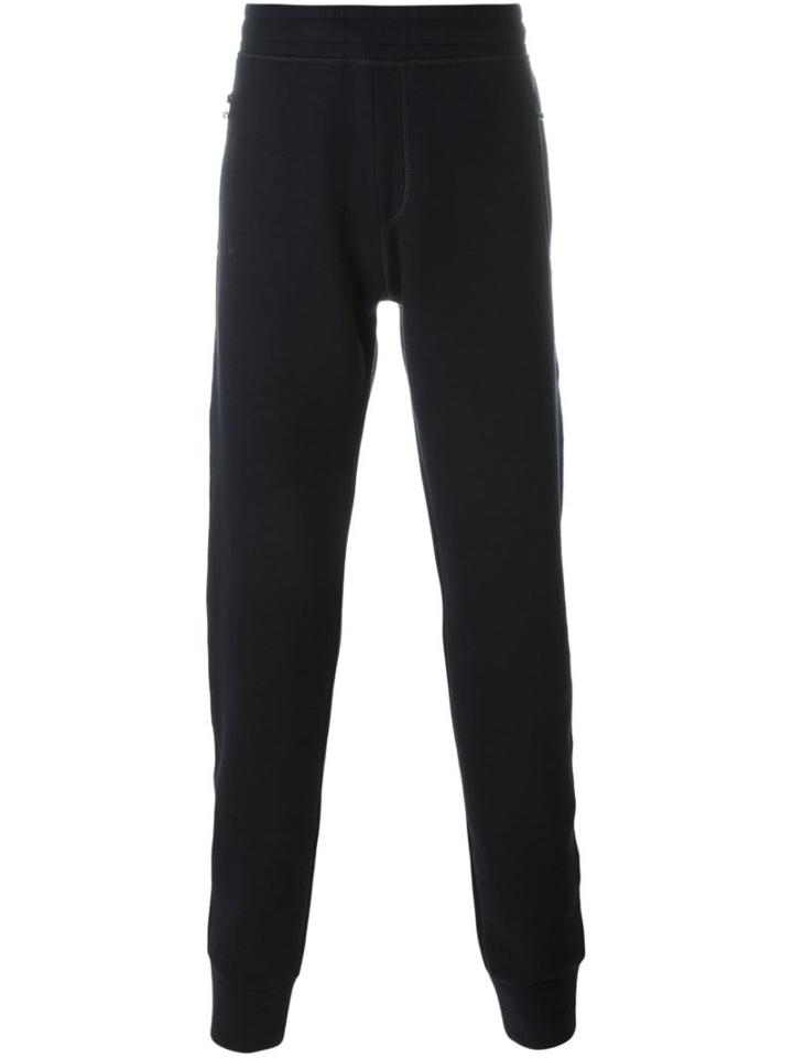 Lanvin Technical Jersey Slim Pants, Men's, Size: Small, Blue, Cotton/polyamide