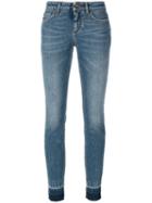 Dolce & Gabbana - Skinny Fit Jeans - Women - Cotton/calf Leather/spandex/elastane - 36, Blue, Cotton/calf Leather/spandex/elastane