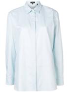 Theory Long-sleeve Fitted Shirt - Blue