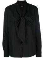 Pinko Bow Tie Shirt - Black