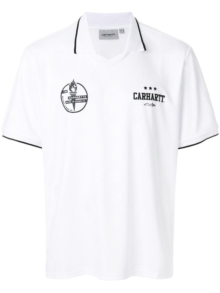 Carhartt Open Collar Polo Shirt - White