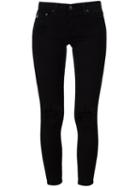 Ag Jeans Distressed Skinny Jeans, Women's, Size: 30, Black, Cotton/polyurethane