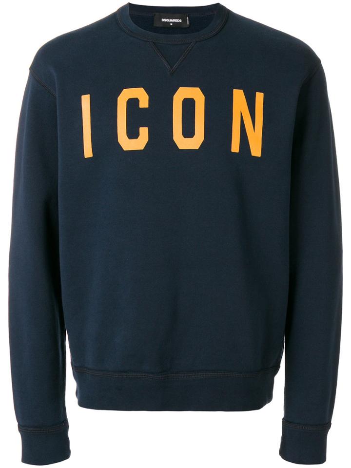 Dsquared2 Icon Print Sweatshirt - Blue