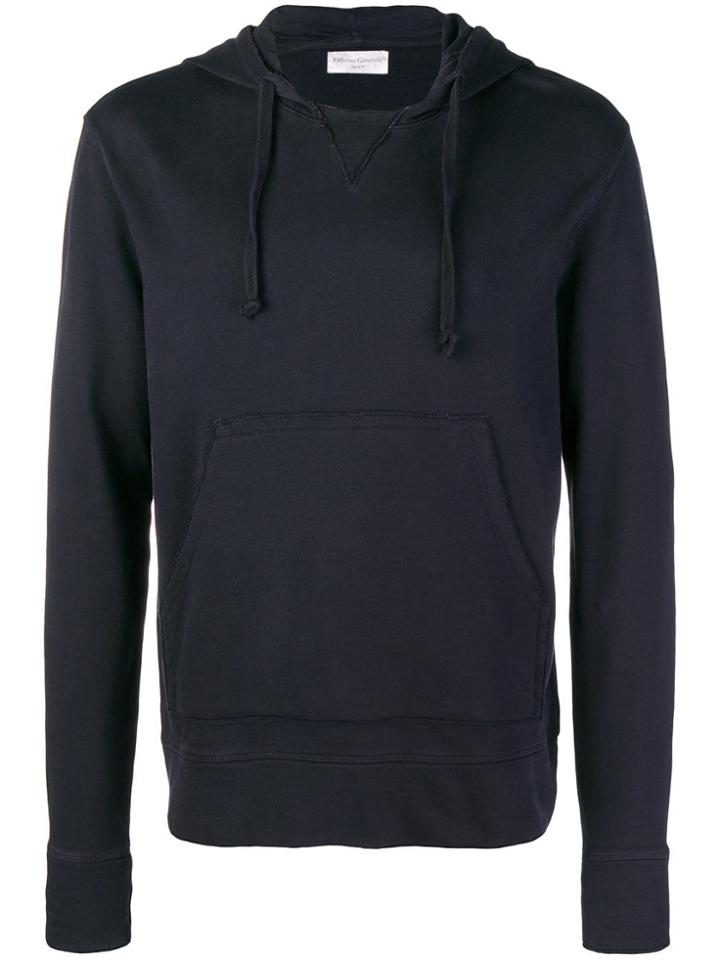 Officine Generale Distressed Hoodie - Blue