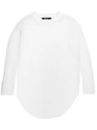 The Reracs Perforated Long Sleeve Top, Women's, White, Polyester