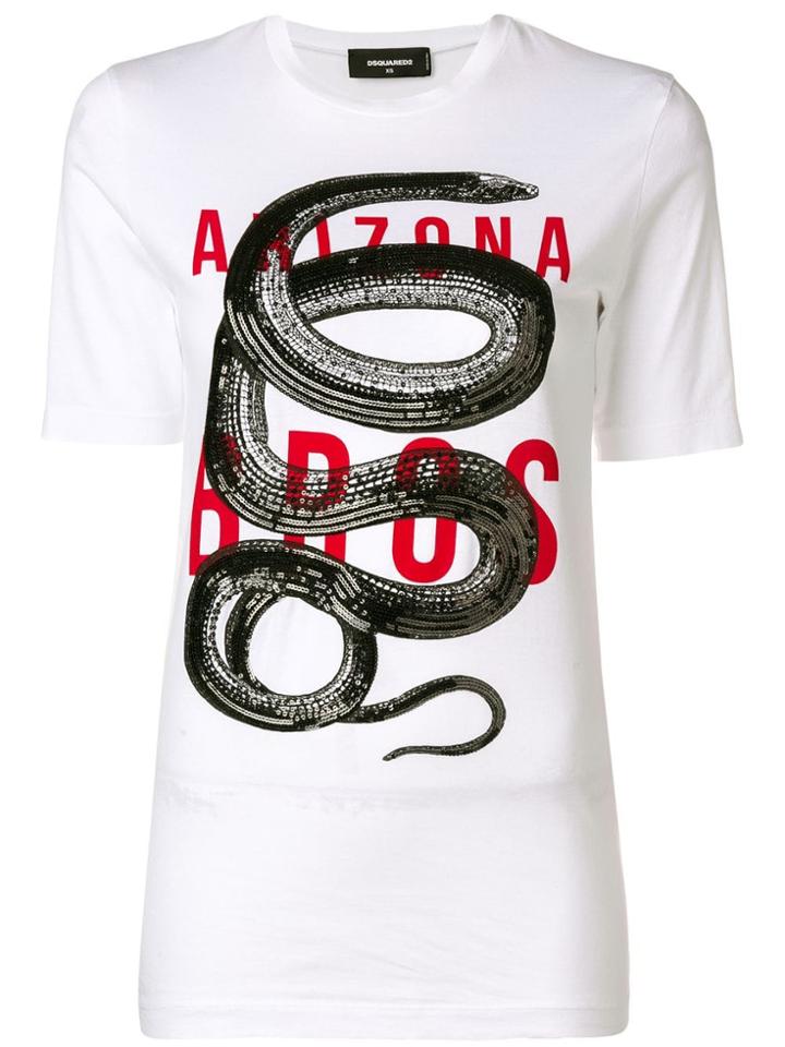 Dsquared2 Arizona Print T-shirt - White