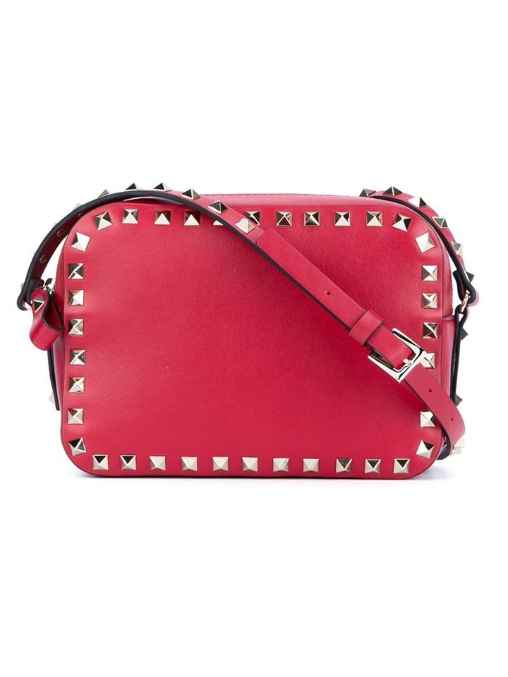 Valentino 'rockstud' Shoulder Bag, Women's, Red