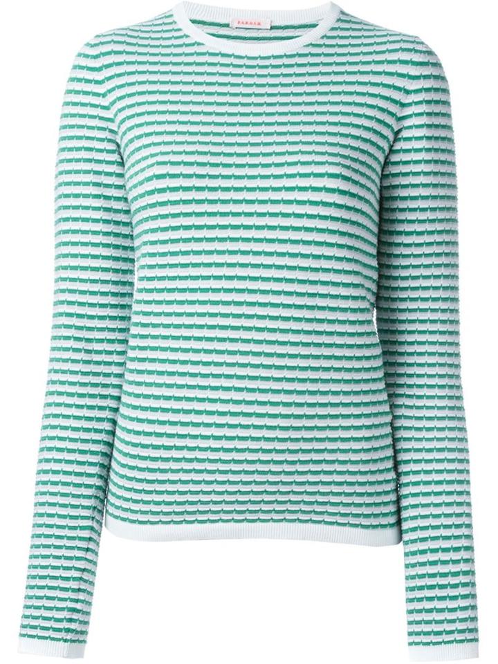 P.a.r.o.s.h. Round Neck Sweater, Women's, Size: Small, White, Cotton/spandex/elastane