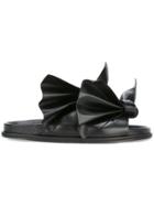 Cédric Charlier Bow Detail Sandals - Black