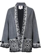 Figue 'haveli' Kimono Style Jacket, Women's, Size: Xs/s, Grey, Cashmere/wool