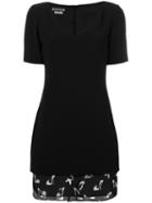 Boutique Moschino - Shirt Lined Fitted Dress - Women - Silk/polyester/acetate/triacetate - 42, Black, Silk/polyester/acetate/triacetate
