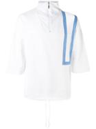 Hotel Zip Neck Top - Men - Cotton - L, White, Cotton, Cottweiler