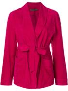 Simonetta Ravizza Belted Jacket - Pink & Purple