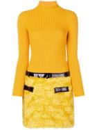 Moschino Mini Turtleneck Dress - Yellow