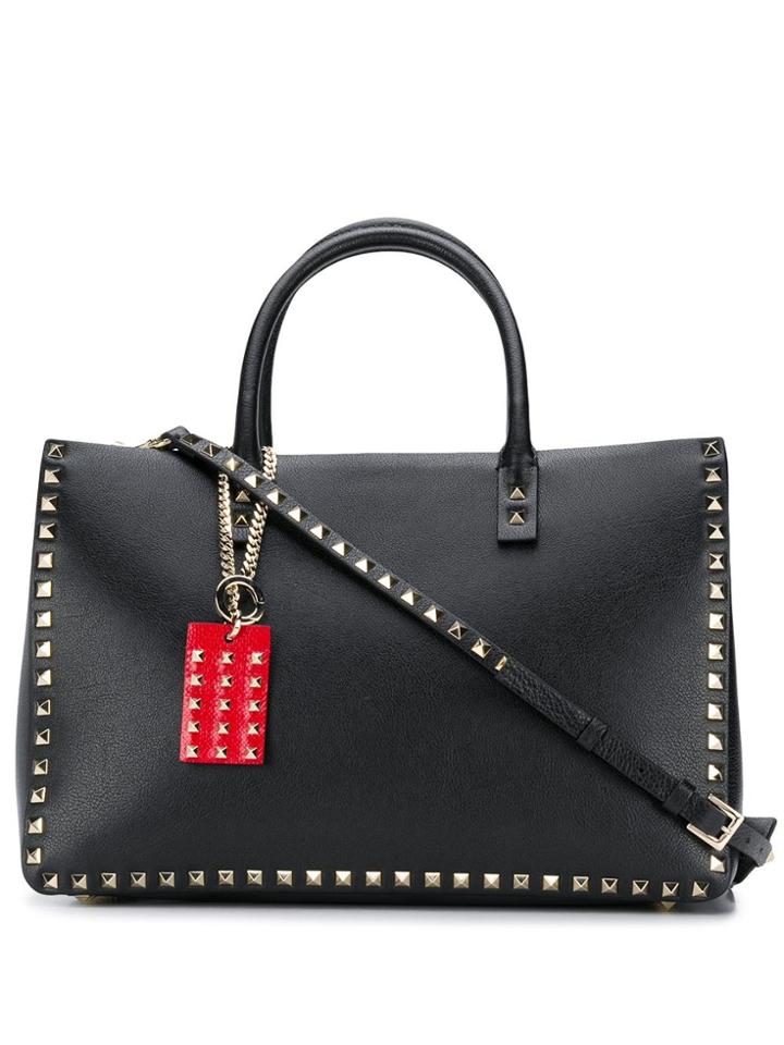 Valentino Valentino B0f09nwy 0no Nero Leather/fur/exotic