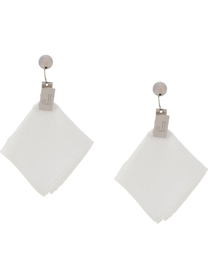 Jacquemus Les Mouchoirs Earrings - White