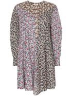 Isabel Marant Étoile Lissande Contrast Print Dress - Pink