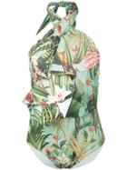 Patbo Paradise Ruffled Swimsuit - Green