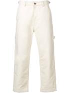 Ami Paris Worker Straight Fit Trousers - White